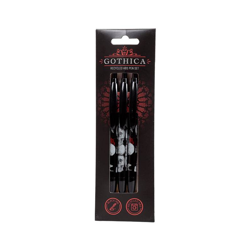 Gothica Recycled ABS (RABS) Pen Set of 3 - Gift Arch