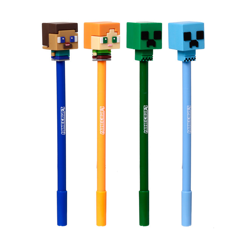 Inkredible Erasable Pen with Minecraft Chibi Style Silicone Topper - Gift Arch