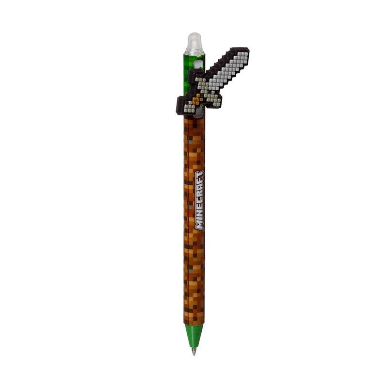 Inkredible Erasable Pen with Minecraft Tools Silicone Topper - Gift Arch