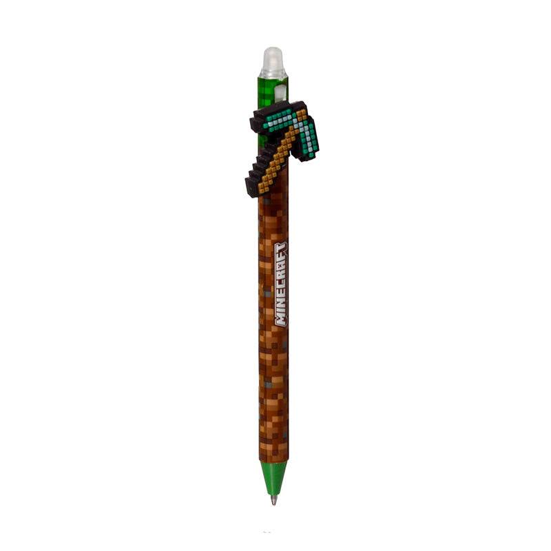 Inkredible Erasable Pen with Minecraft Tools Silicone Topper - Gift Arch