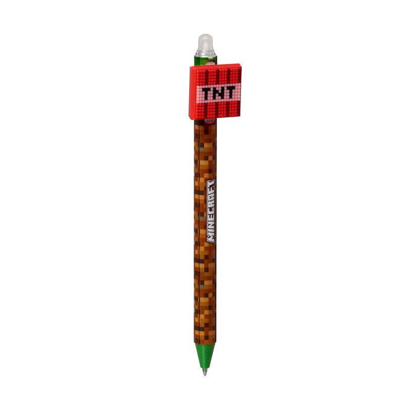 Inkredible Erasable Pen with Minecraft Tools Silicone Topper - Gift Arch
