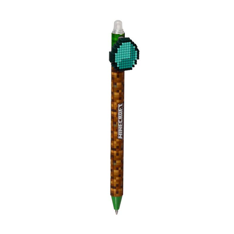Inkredible Erasable Pen with Minecraft Tools Silicone Topper - Gift Arch