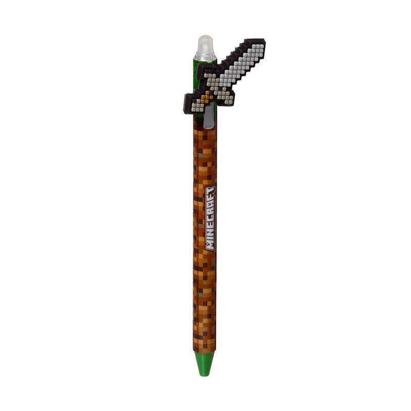 Inkredible Erasable Pen with Minecraft Tools Silicone Topper - Gift Arch