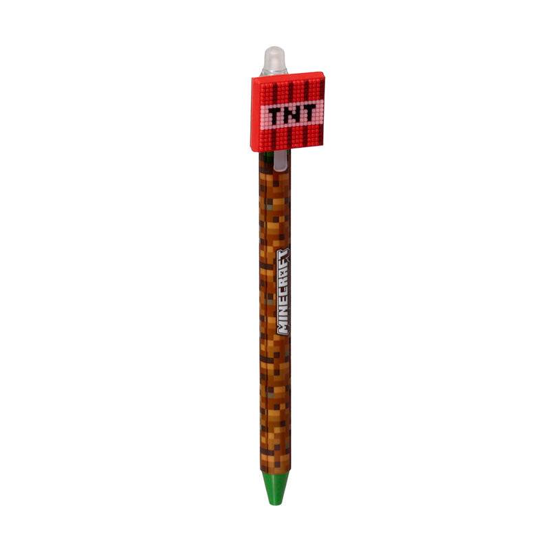Inkredible Erasable Pen with Minecraft Tools Silicone Topper - Gift Arch