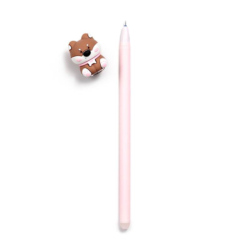 Inkredible Erasable Pen with Shiba Inu Dog Topper - Gift Arch