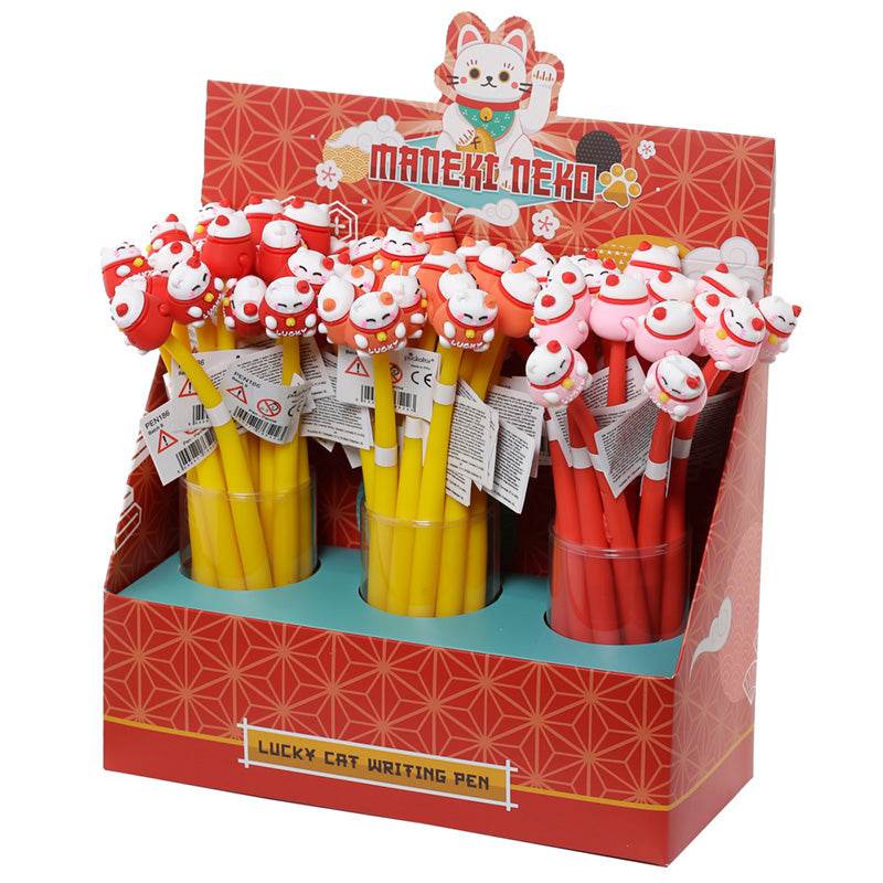 Maneki Neko Lucky Cat Fine Tip Pen - Gift Arch