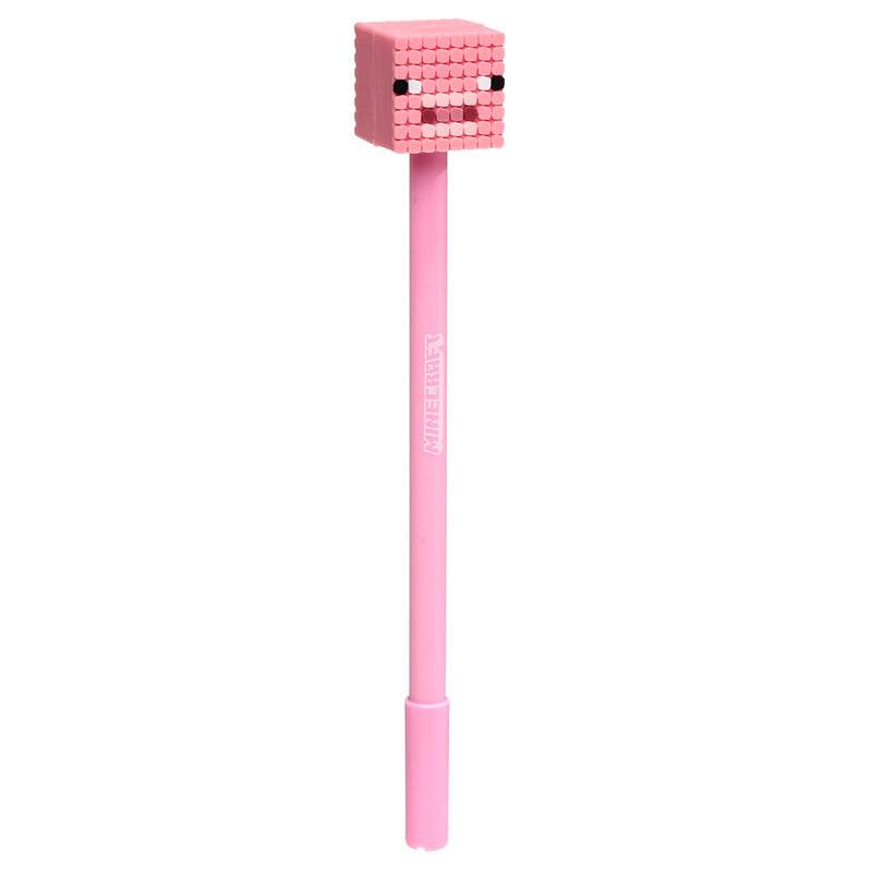 Minecraft Fine Tip Pen with Silicone Topper (Pig/Bee/Zombie/Skeleton) - Gift Arch