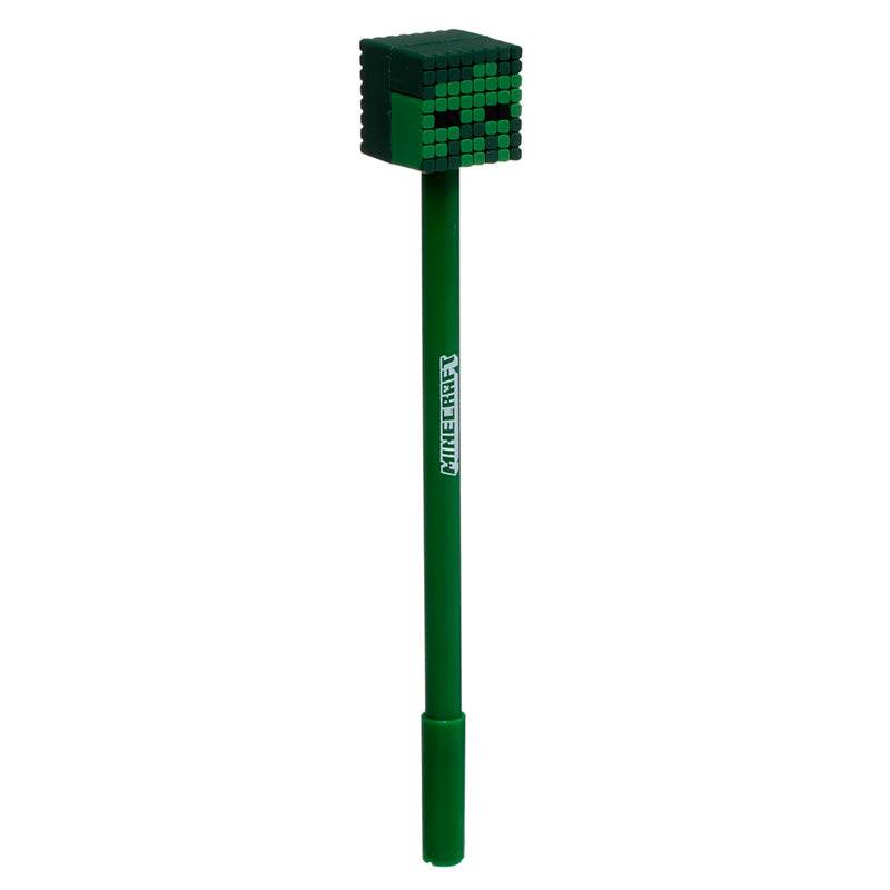 Minecraft Fine Tip Pen with Silicone Topper (Pig/Bee/Zombie/Skeleton) - Gift Arch