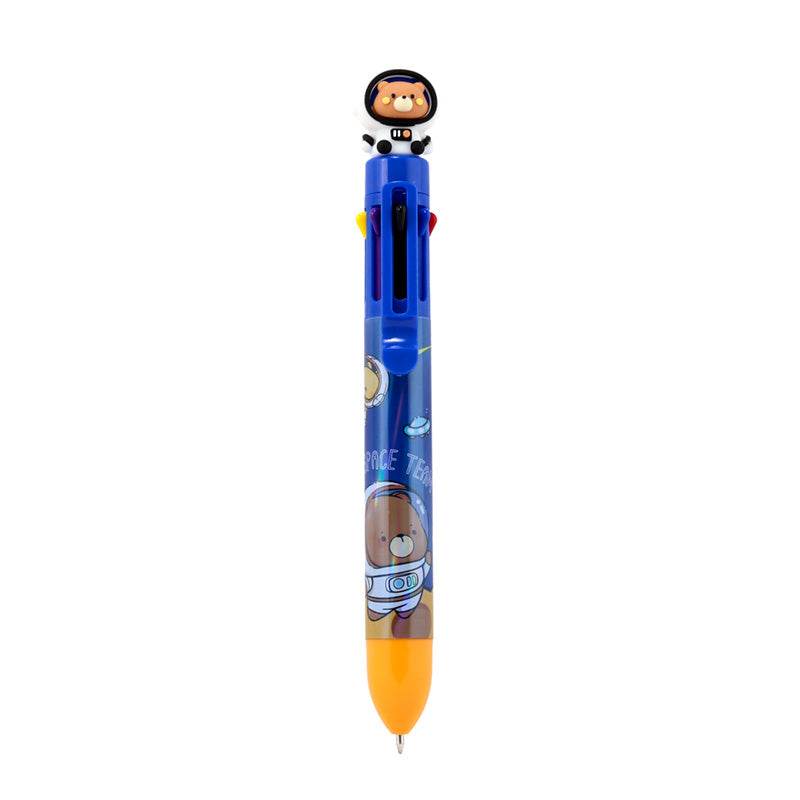 Space Team Multi Colour Pen with Topper (8 Colours) - Gift Arch