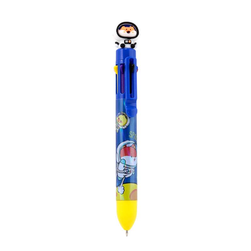 Space Team Multi Colour Pen with Topper (8 Colours) - Gift Arch