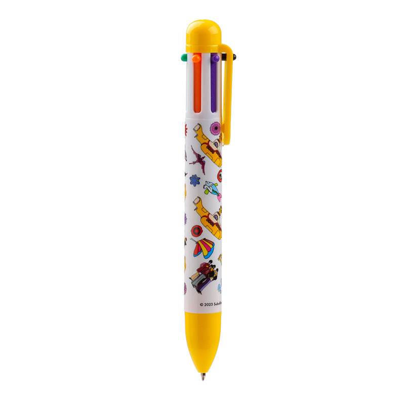 The Beatles Yellow Submarine Multi Colour Pen (6 Colours) - Gift Arch