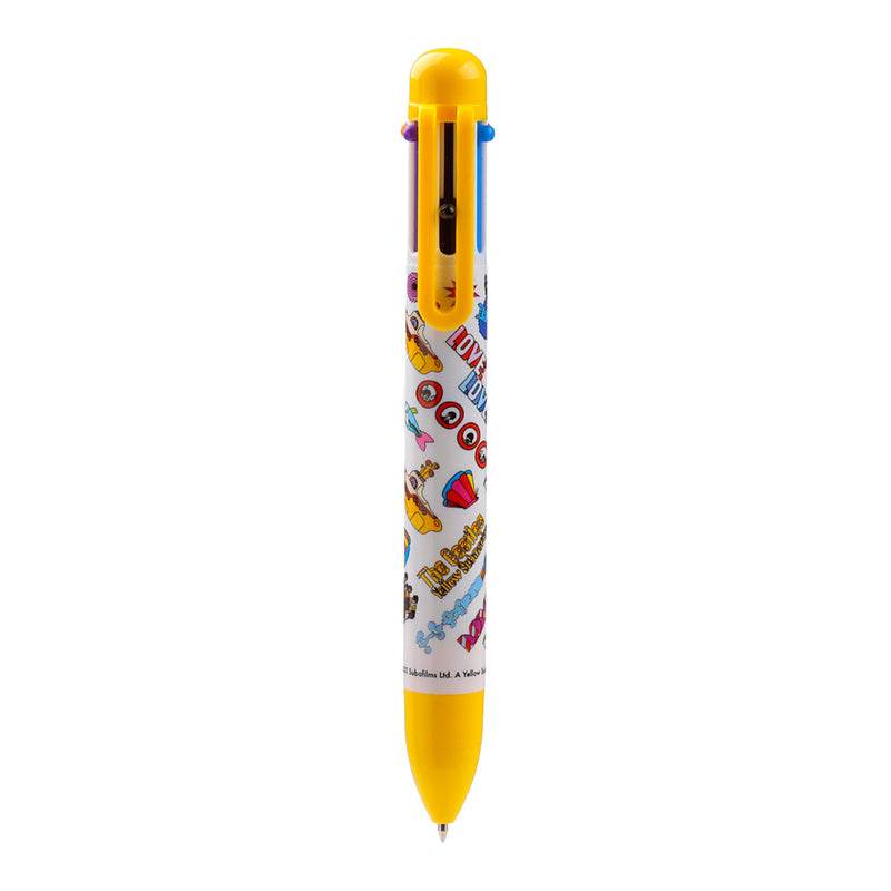 The Beatles Yellow Submarine Multi Colour Pen (6 Colours) - Gift Arch