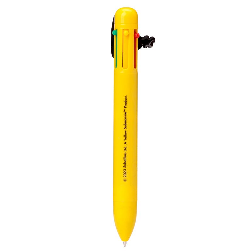 The Beatles Yellow Submarine Multi Colour Pen with Charm (6 Colours) - Gift Arch
