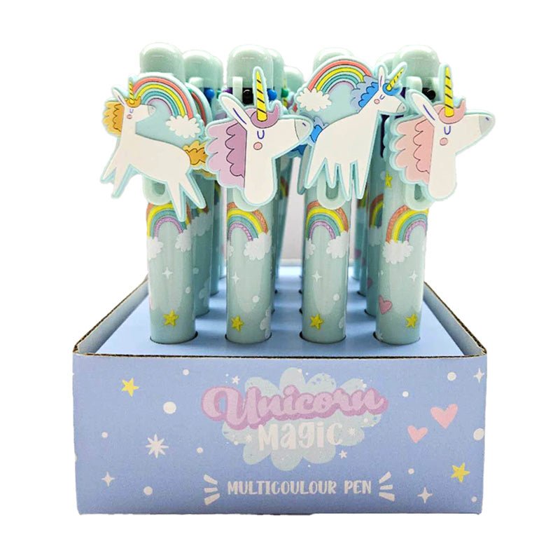 Unicorn Magic Multi Colour Pen with Charm (6 Colours) - Gift Arch