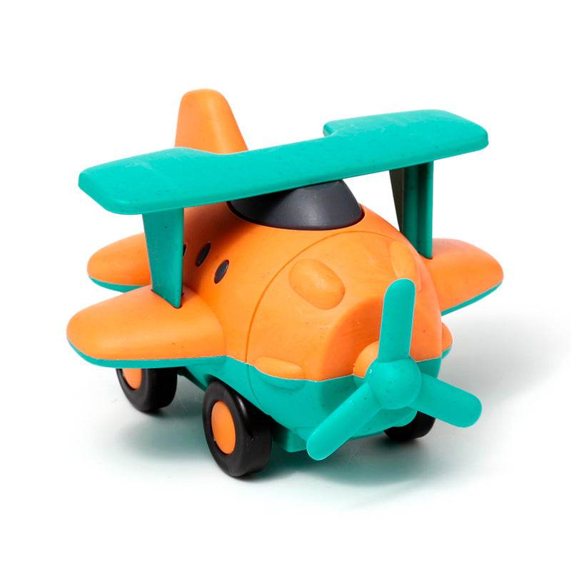 Bioplastic Aeroplane Friction Push Along Toy - Gift Arch