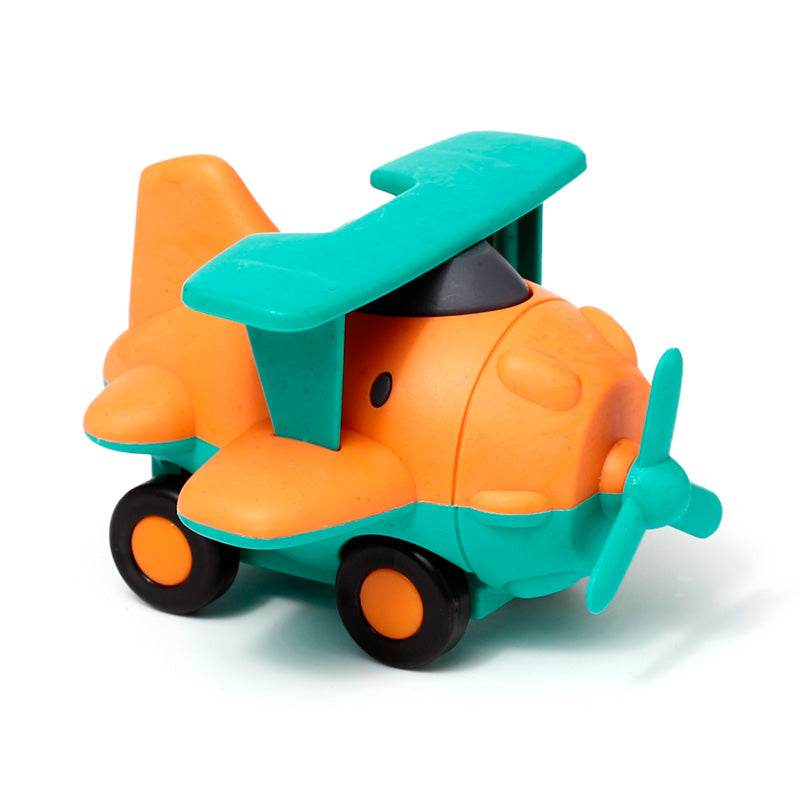 Bioplastic Aeroplane Friction Push Along Toy - Gift Arch