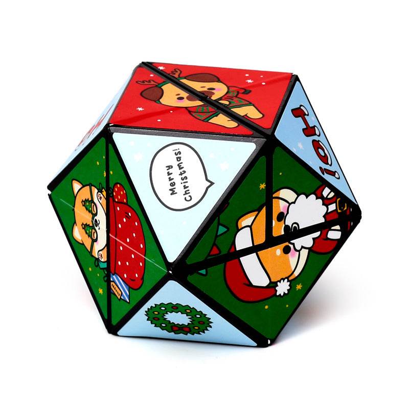 Christmas Adoramals Puzzle Cube Toy - Gift Arch
