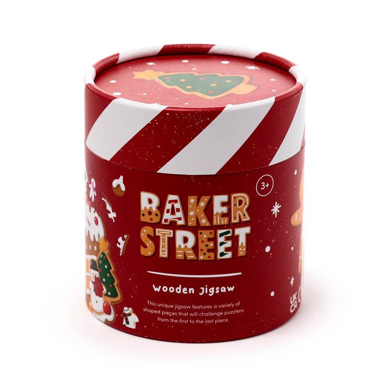 Christmas Gingerbread Baker Street Shaped 130pc Shaped Jigsaw Puzzle - Gift Arch