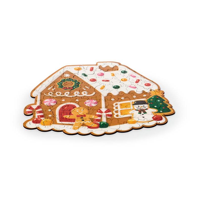Christmas Gingerbread Baker Street Shaped 130pc Shaped Jigsaw Puzzle - Gift Arch