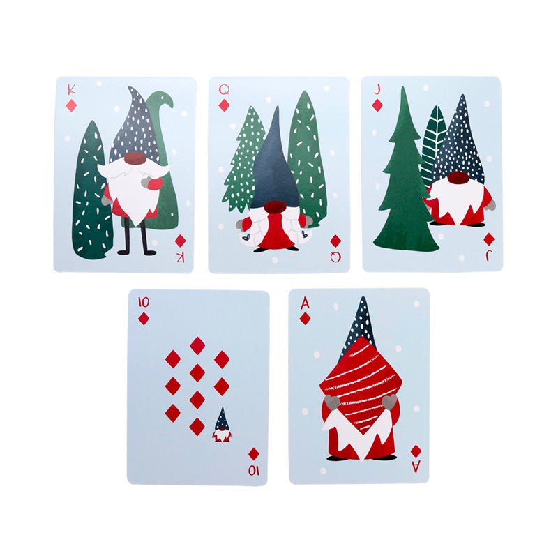 Christmas Gonk Standard Playing Card Deck - Gift Arch