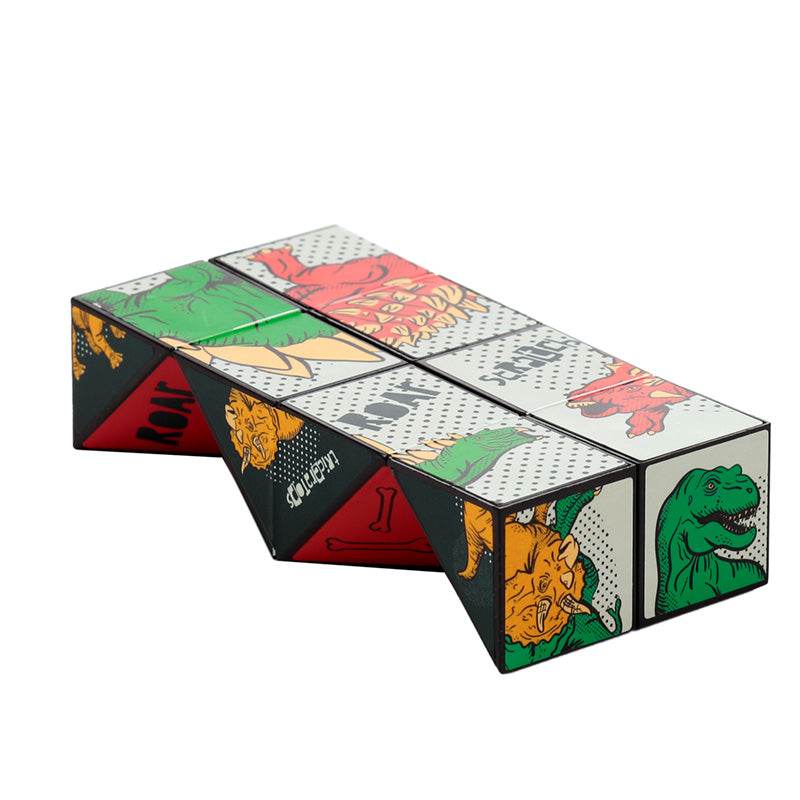 Dinosauria Puzzle Cube Toy - Gift Arch