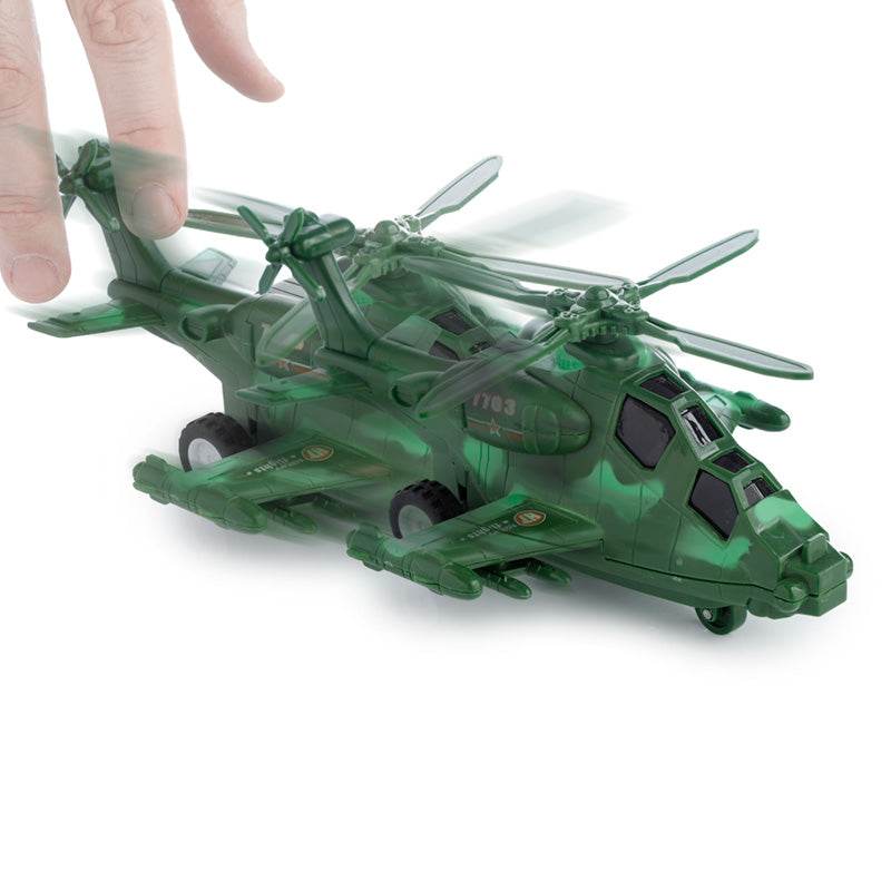 Helicopter Friction Light Up & Sound Push/Pull Action Toy - Gift Arch