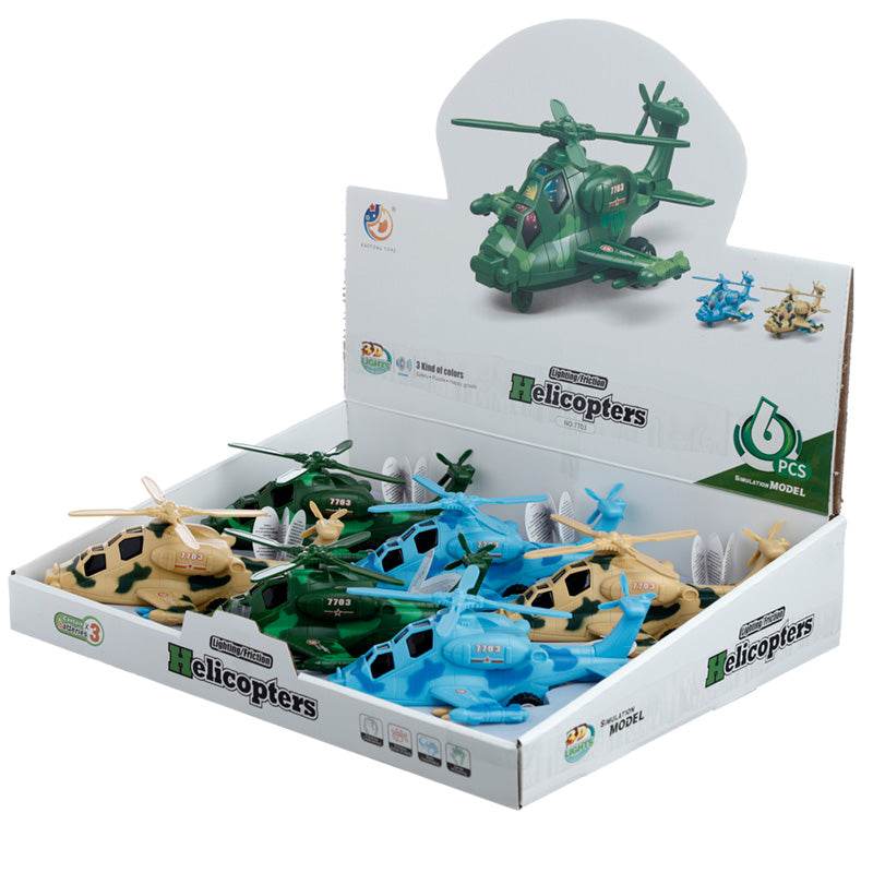 Helicopter Friction Light Up & Sound Push/Pull Action Toy - Gift Arch