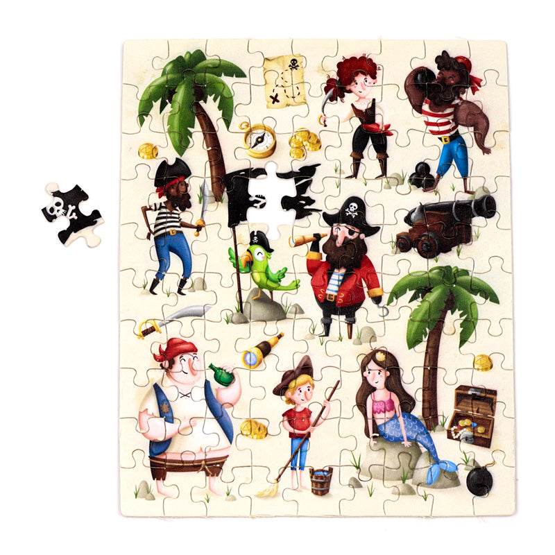 Jolly Roger Pirates 90pc Kids Jigsaw Puzzle - Gift Arch