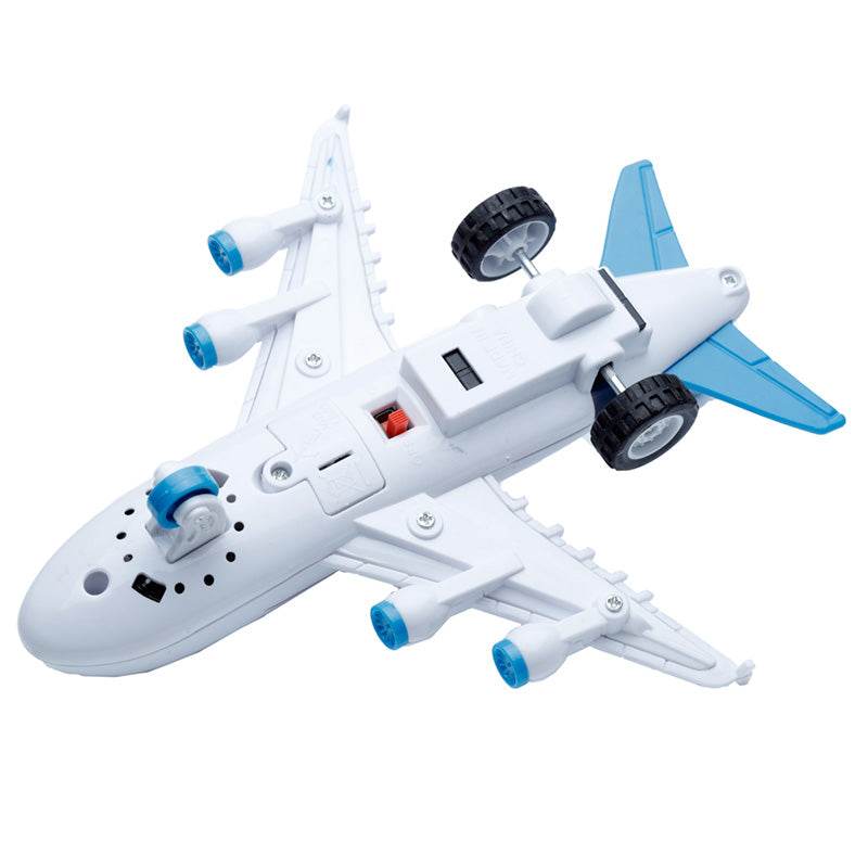 Jumbo Jet Aeroplane Friction Light Up & Sound Push/Pull Action Toy - Gift Arch