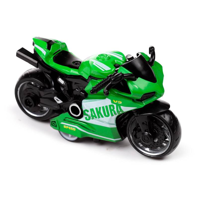 Motorbike Pull Back Action Toy - Gift Arch