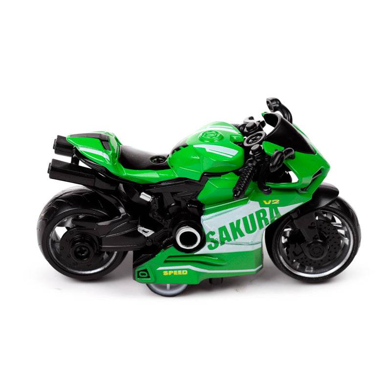 Motorbike Pull Back Action Toy - Gift Arch