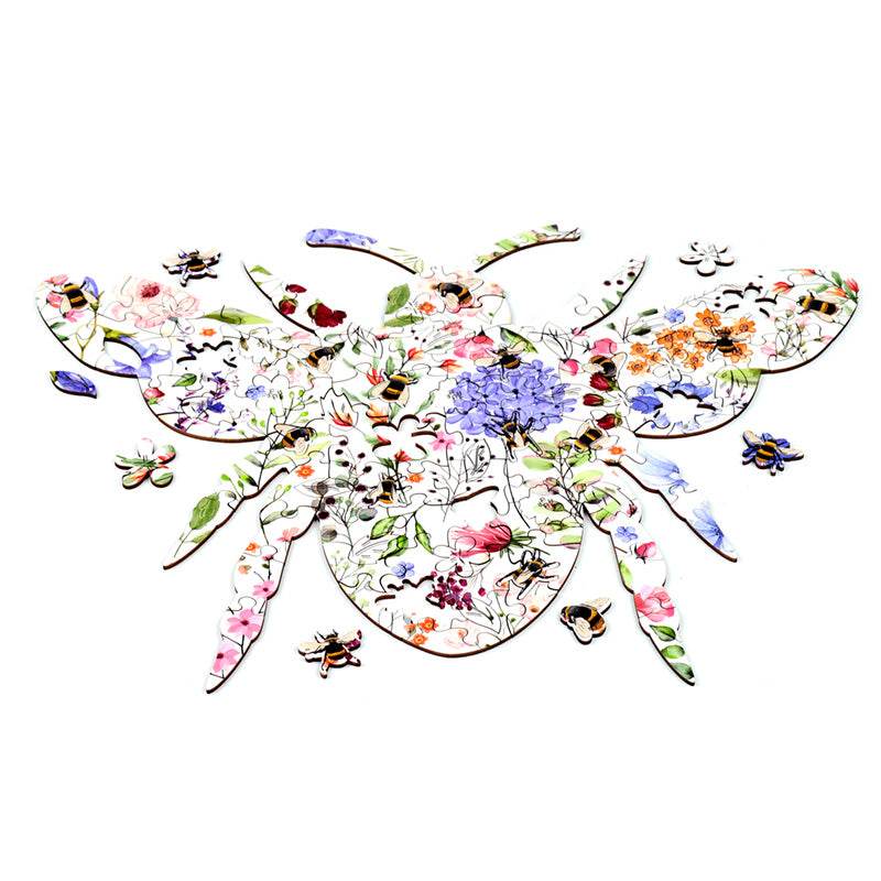 Nectar Meadows Bee 130pc Shaped Jigsaw Puzzle - Gift Arch