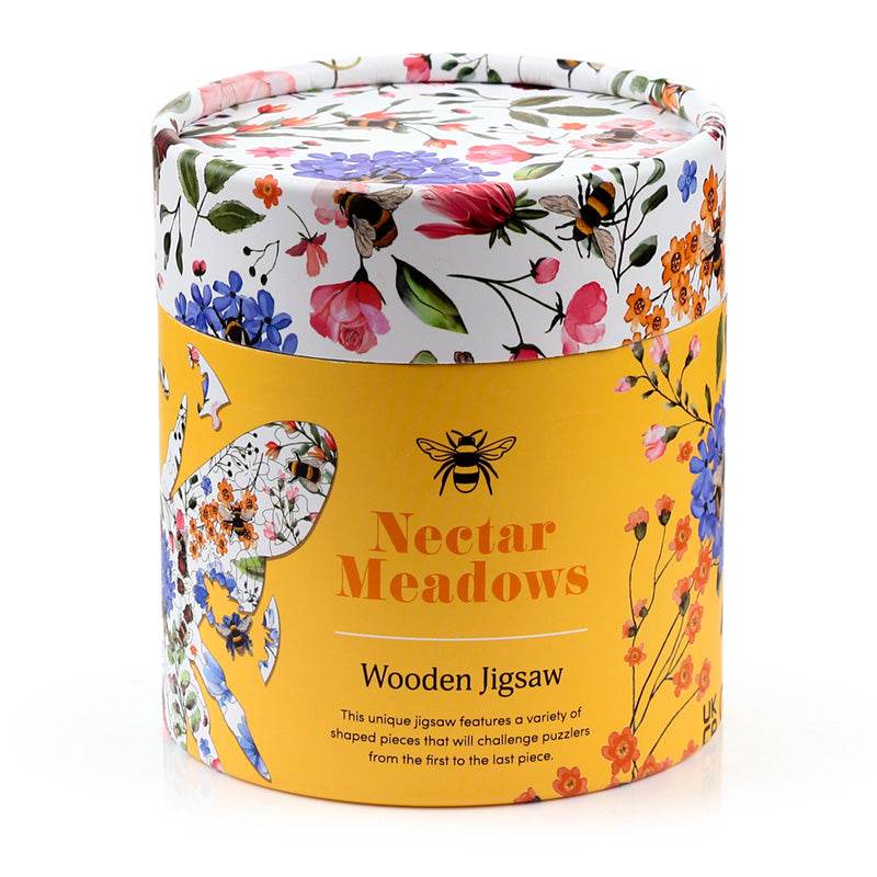 Nectar Meadows Bee 130pc Shaped Jigsaw Puzzle - Gift Arch