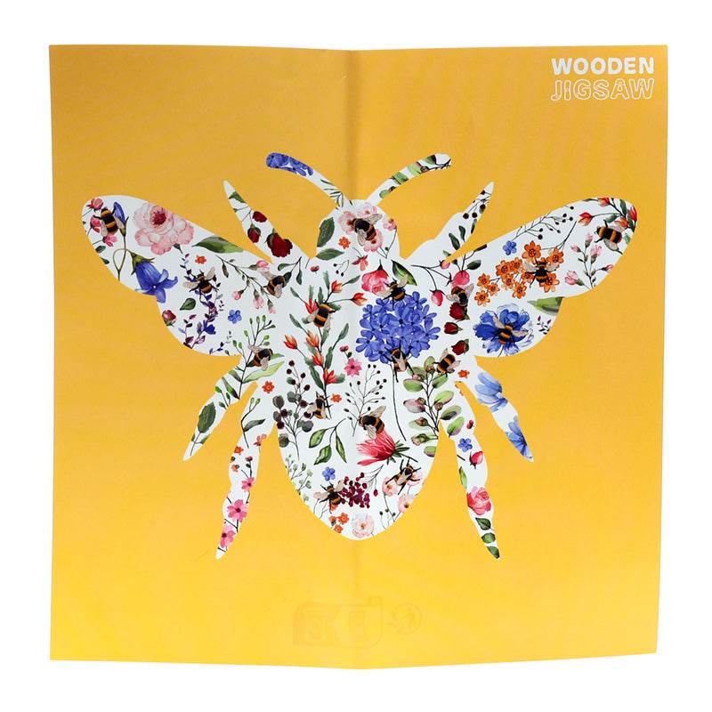 Nectar Meadows Bee 130pc Shaped Jigsaw Puzzle - Gift Arch