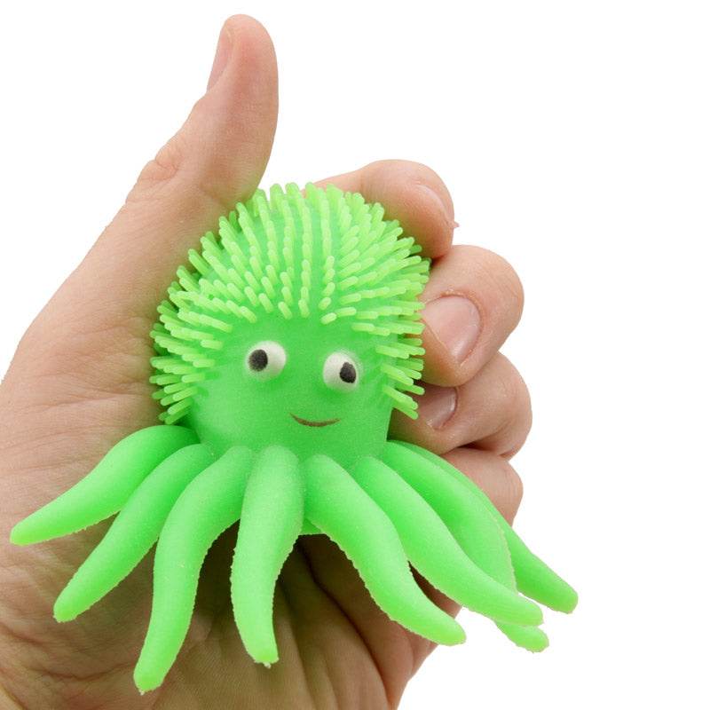 Octopus Squidgy Light Up LED Puff Pet - Gift Arch