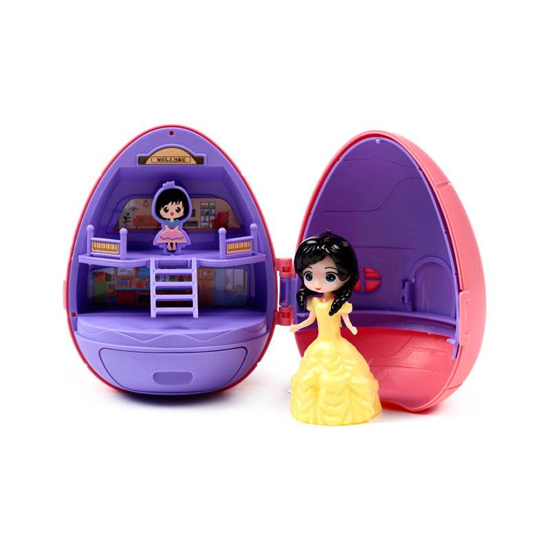 Princess Castle Surprise Egg Shaped Mini Pocket World Toy - Gift Arch