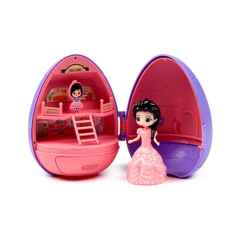 Princess Castle Surprise Egg Shaped Mini Pocket World Toy - Gift Arch