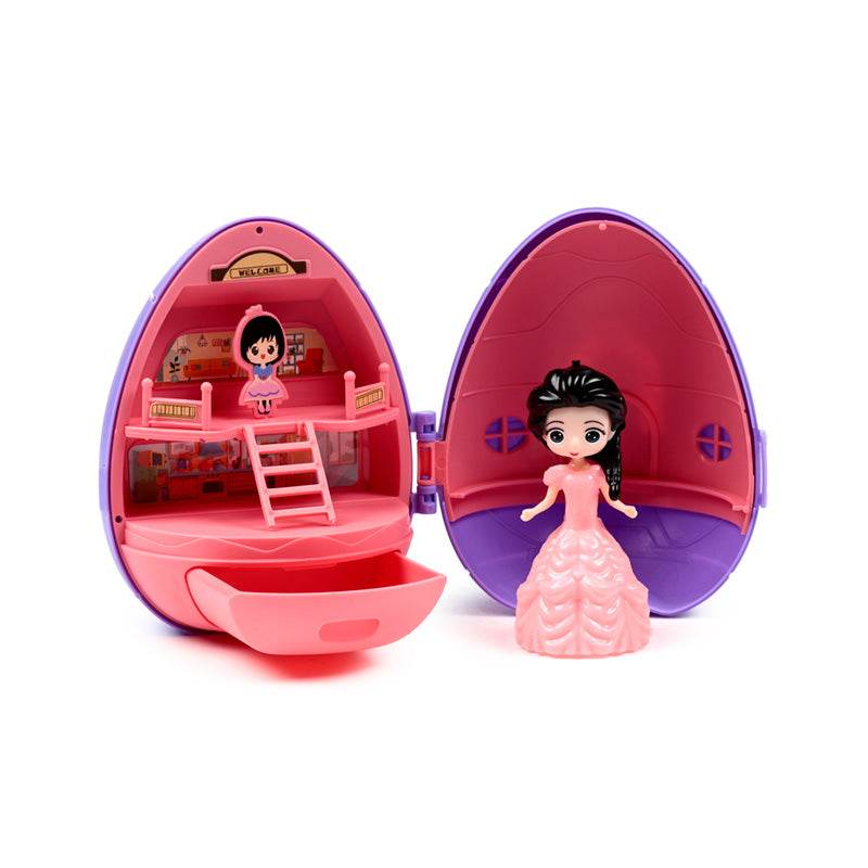 Princess Castle Surprise Egg Shaped Mini Pocket World Toy - Gift Arch