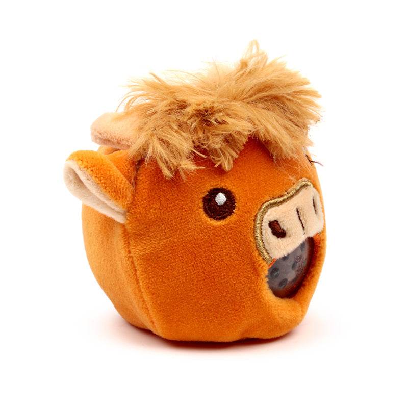 Queasy Squeezies Highland Coo Cow Plush Squeezy Toy - Gift Arch