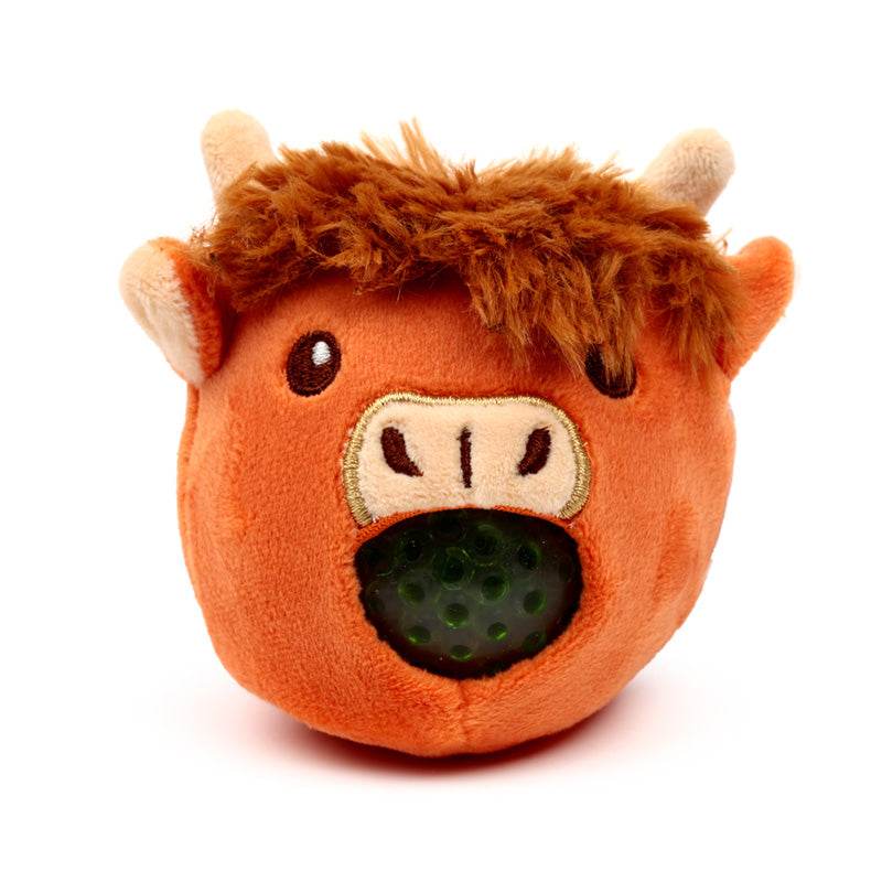 Queasy Squeezies Highland Coo Cow Plush Squeezy Toy - Gift Arch