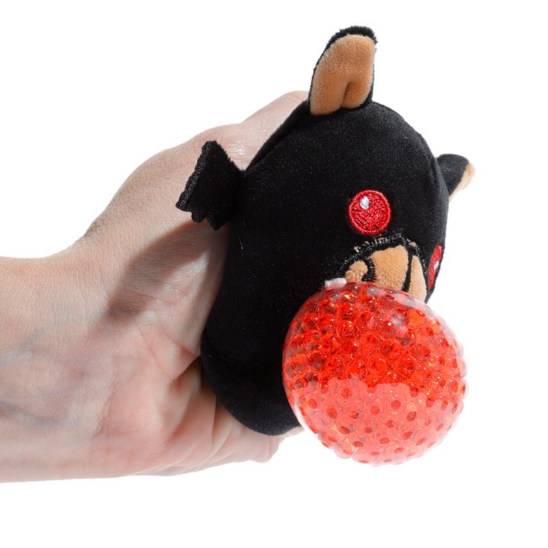 Queasy Squeezies Spooky Monster, Ghost, Bat, Pumpkin Plush Squeezy Toy - Gift Arch