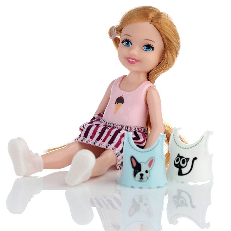 Sally Dress Up Doll with Dog & Accessories - Gift Arch