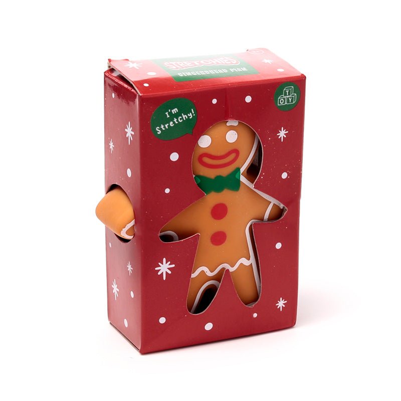 Stretchy Baker Street Christmas Gingerbread Man Toy - Gift Arch