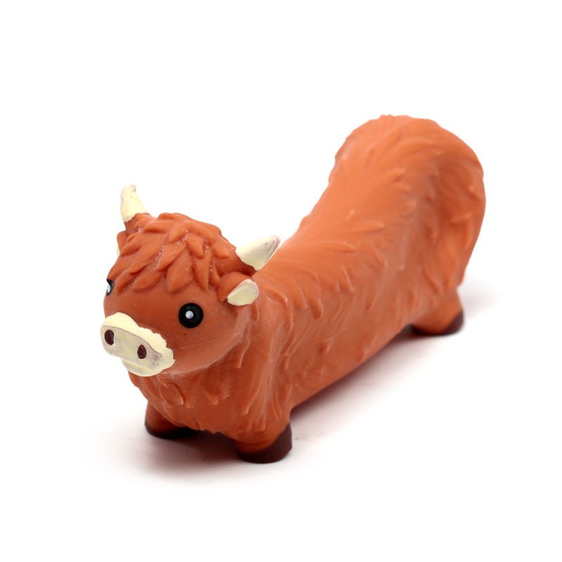 Stretchy Highland Coo Toy - Gift Arch