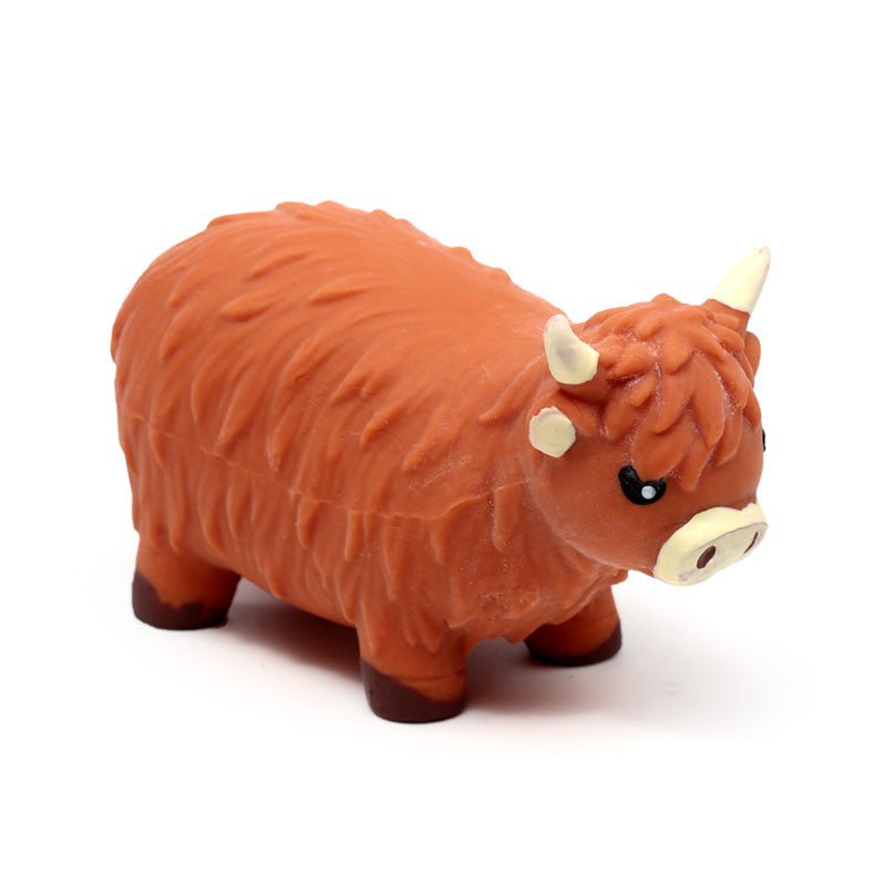 Stretchy Highland Coo Toy - Gift Arch
