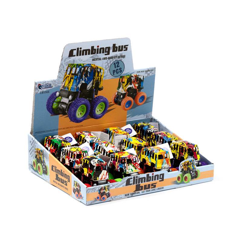 Stunt Graffiti Bus Friction Push/Pull Action Toy - Gift Arch