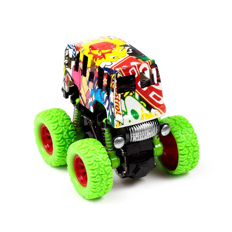 Stunt Graffiti Bus Friction Push/Pull Action Toy - Gift Arch