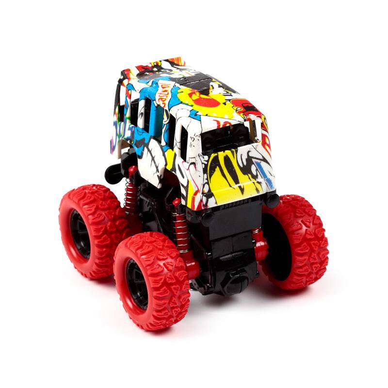 Stunt Graffiti Bus Friction Push/Pull Action Toy - Gift Arch