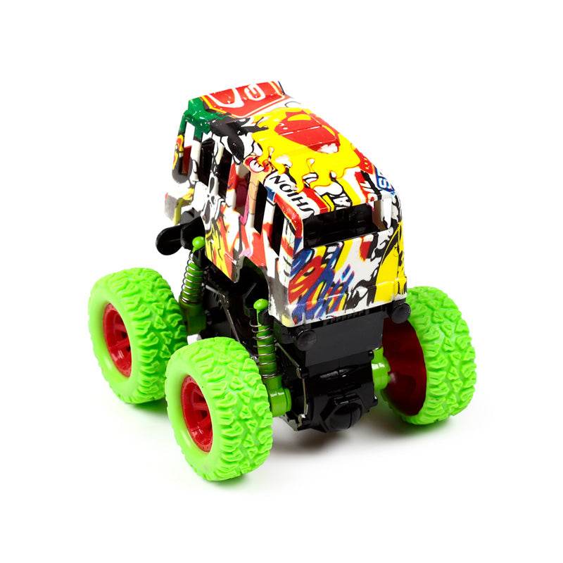 Stunt Graffiti Bus Friction Push/Pull Action Toy - Gift Arch