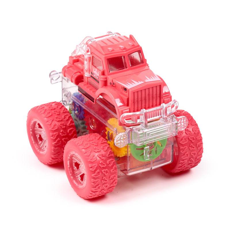 Stunt Tractor with Gears Friction Push/Pull Action Toy - Gift Arch